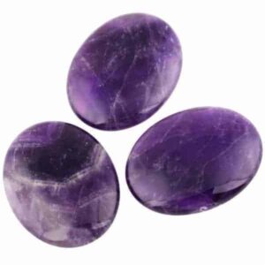 Amethyst Thumb and Palm Stones