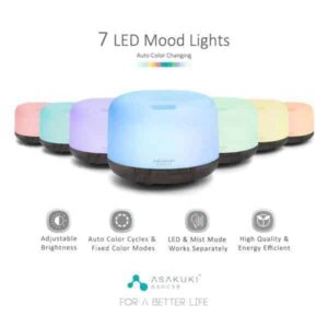 Ultrasonic Premium Essential Oil Diffuser colors