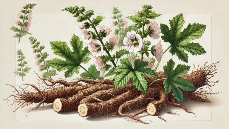 marshmallow root - natural sore throat remedies